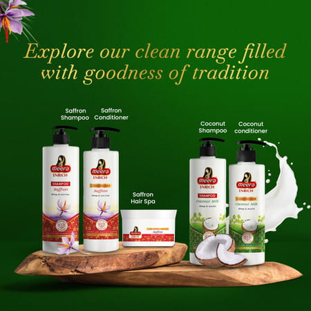 Meera Enrich Conditioner For Strong & Nourish Hair,With Kerala'S Coconut Milk,Paraben Free,250ml