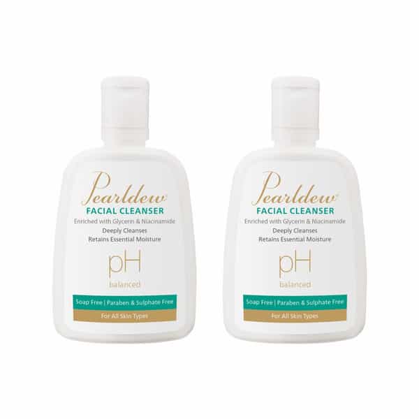 Pearldew Facial Cleanser All Skin Types|Paraben-Free| Ph Balanced - 125 Ml Of Pack 2