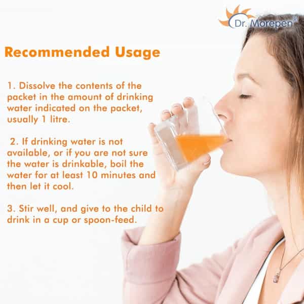Dr. Morepen Premium Ors Drink With Electrolytes | Orange Flavour - 200Ml Pack Of 5