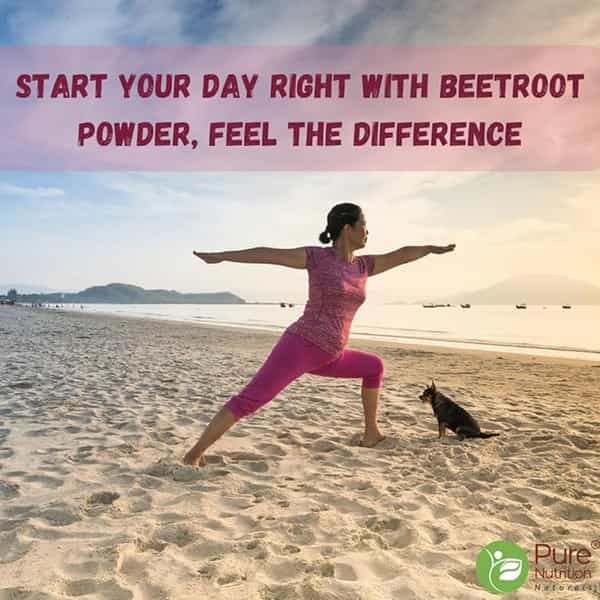 Pure Nutrition Organic Beetroot Powder For Eating | Drinking | Hair Care & Face Packs - 227G