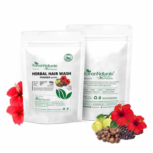 Kerala Naturals Herbal Hair Wash Powder- Ayur Thali 200G (2 X 100G)