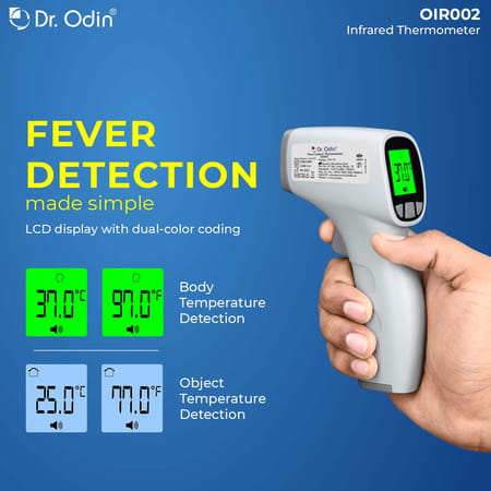 Dr. Odin Oir002 Non-Contact Thermometer Instant Accurate Forehead & Room Temp Readings White 1 No'S
