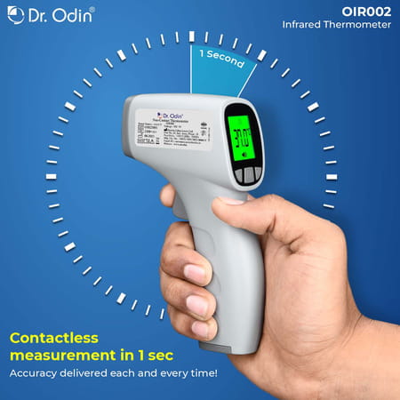 Dr. Odin Oir002 Non-Contact Thermometer Instant Accurate Forehead & Room Temp Readings White 1 No'S