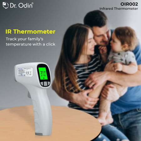 Dr. Odin Oir002 Non-Contact Thermometer Instant Accurate Forehead & Room Temp Readings White 1 No'S