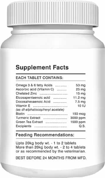 Drools Absolute Skin & Coat Tablet- Dog Supplement 110 Pieces