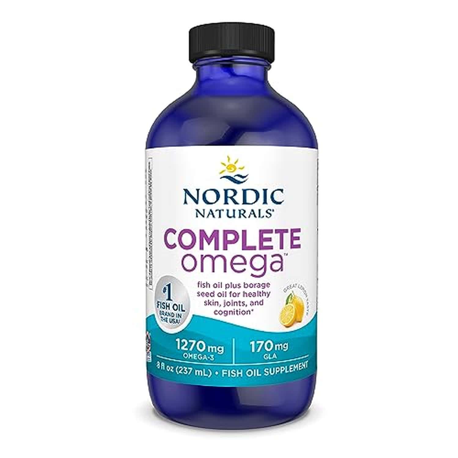 Nordic Naturals Complete Omega 3 Fish Oil 1270 Mg Epa & Dha With Gla | Oa 8 Fl Oz 237 Ml