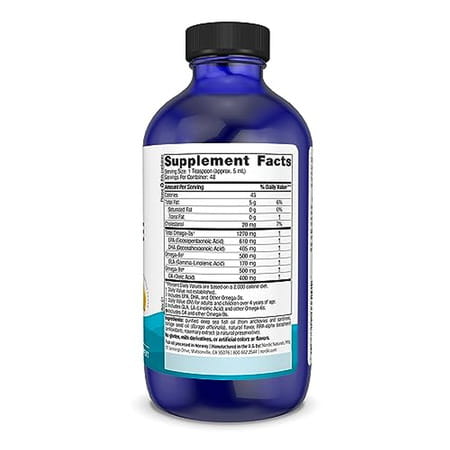Nordic Naturals Complete Omega 3 Fish Oil 1270 Mg Epa & Dha With Gla | Oa 8 Fl Oz 237 Ml