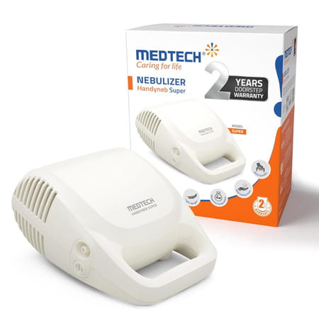 Medtech Handyneb Super Ultra Compact Nebulizer Machine With Complete Mask Kit For Adult And Child