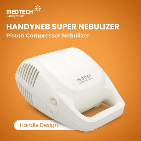 Medtech Handyneb Super Ultra Compact Nebulizer Machine With Complete Mask Kit For Adult And Child
