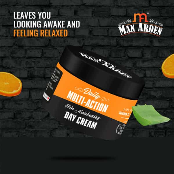 Man Arden Daily Multi-Action Skin Awakening Day Cream Vitamin C + Spf 25 Uva/Uvb Pa+++ 50G