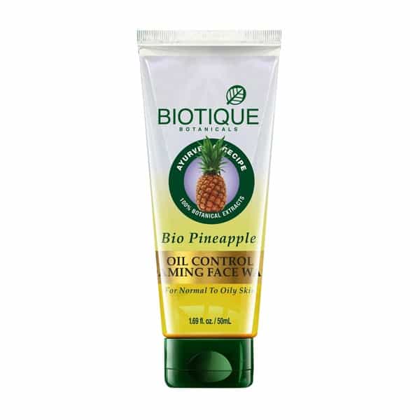 Biotique Bio Pine Apple Oil Control Foaming Face Wash For Normal To Oily Skin 50 Ml