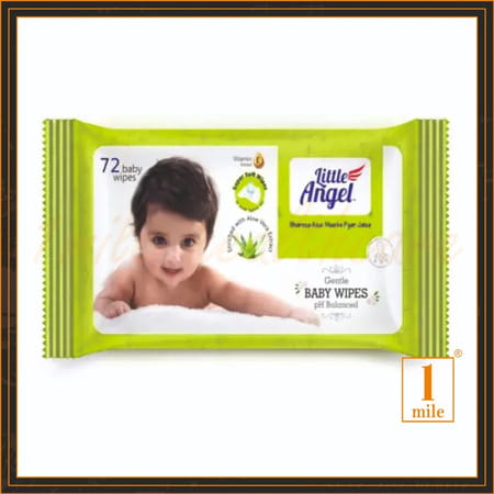 Little Angel Gentle Baby Wipes 72'S Pack