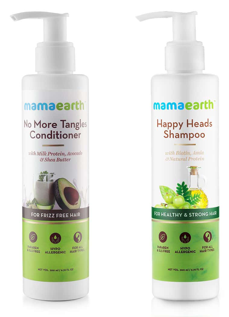 Buy Mamaearth Natural Shampoo 200ml & Conditioners 200ml With