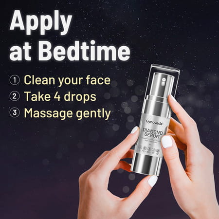 Gynoveda Diamond Night Face Serum For Pore Tightening Glowing Skin With Lodhra & Grapeseed. 60ml