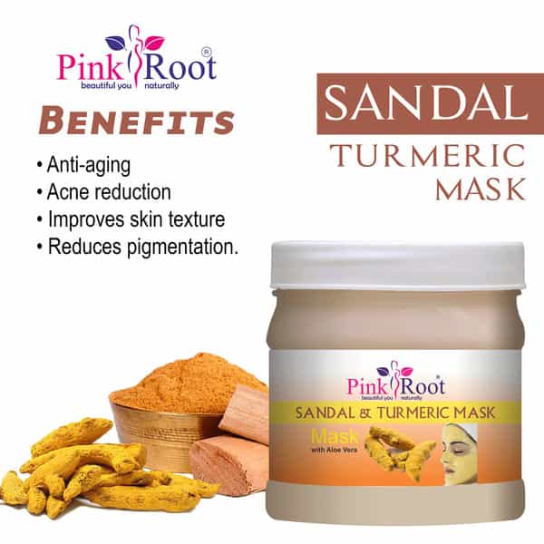 Pink Root Sandal & Turmeric Mask Mask With Aloe Vera 500Gm