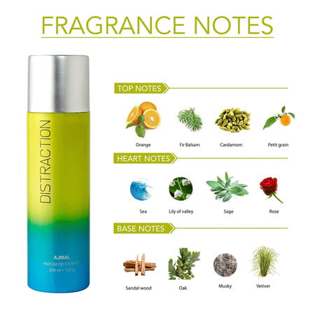 Ajmal Aurum Femme For Women And Distraction For Men & Women Each 200ml (Total 400ml)