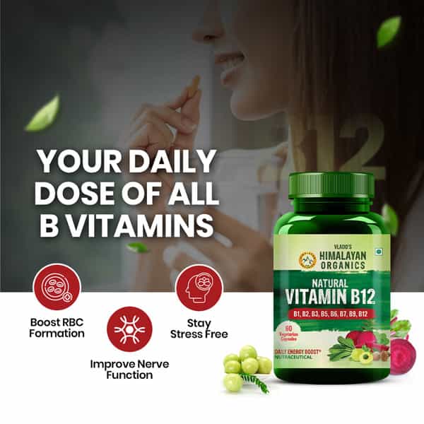 Vlado's Himalayan Organics Natural Vitamin B12 - 60 Veg Capsules