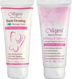 Vigini Breast Enlargement Size Growth Bust Firming Tightening Cream | Intimate Wash 200ml