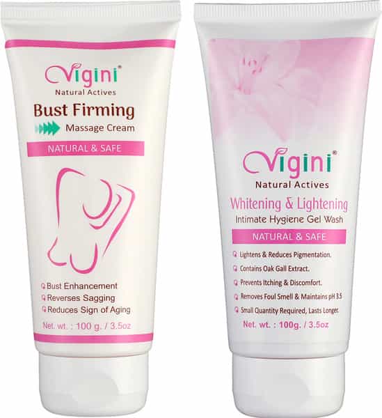 Vigini Breast Enlargement Size Growth Bust Firming Tightening Cream | Intimate Wash 200Ml