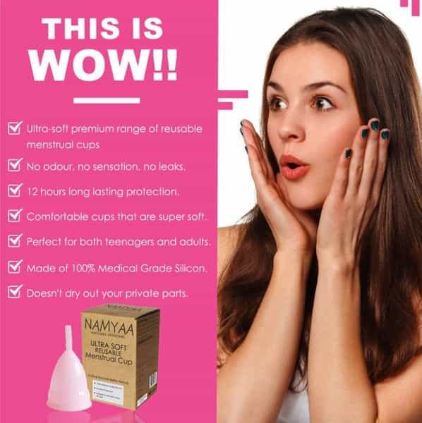 Namyaa Ultra Soft Small Reusable Menstrual Cup | 100% Medical Grade Silicone| Fda Compliant - 50 G