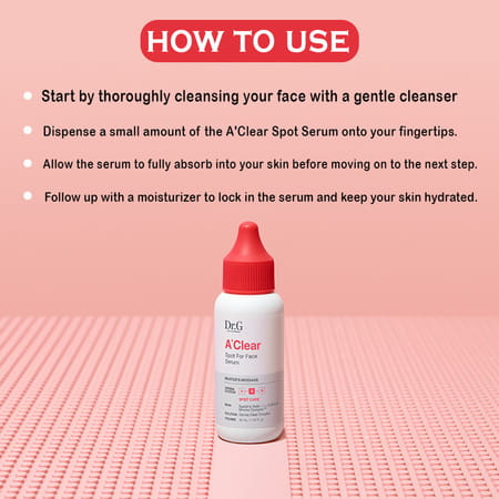 Dr.g A'clear Spot For Face Serum - Alcohol-Free - Sebum And Moisture - 45Ml