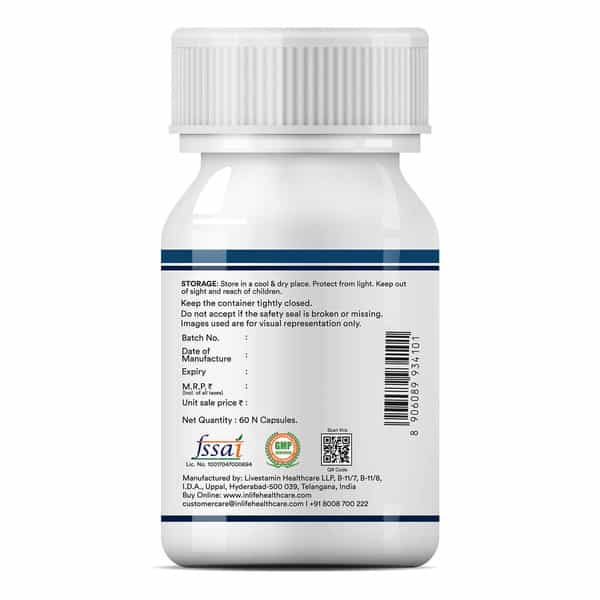 Inlife B Complex Supplements B1 B2 B3 B5 B6 Biotin With Vitamin B12 - 60 Vegetarian Capsules