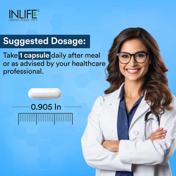 Inlife B Complex Supplements B1 B2 B3 B5 B6 Biotin With Vitamin B12 - 60 Vegetarian Capsules