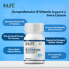 Inlife B Complex Supplements B1 B2 B3 B5 B6 Biotin With Vitamin B12 - 60 Vegetarian Capsules