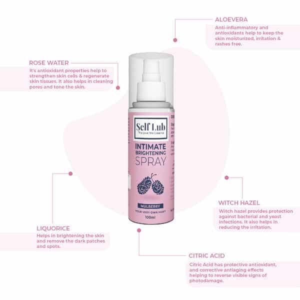 Self Lub Intimate Brightening Spray - -200 Ml