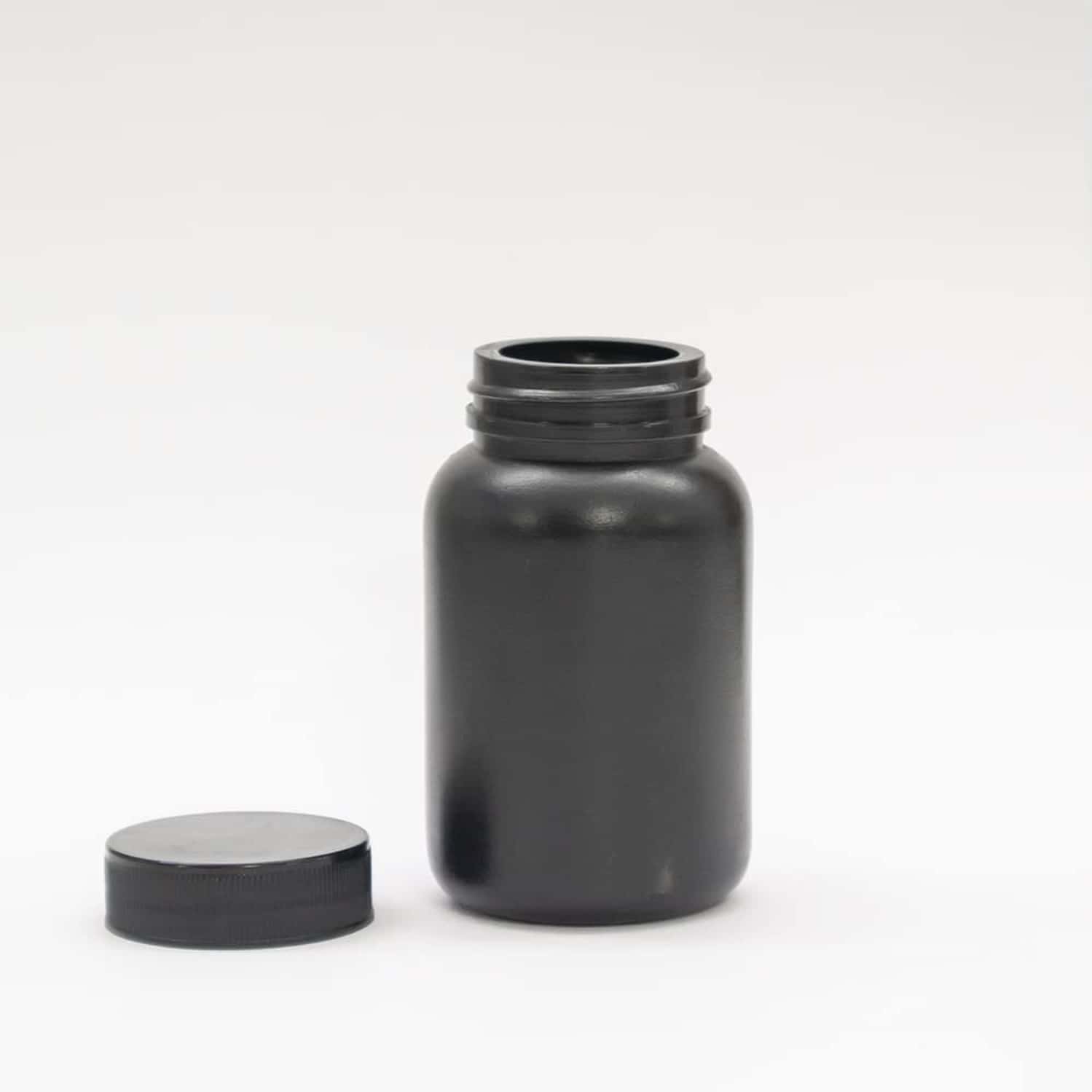 Patco - 100ml Black Hdpe Empty Bottle For Capsules & Tablets - For Ayurvedic Powder Storage (50 Pcs)