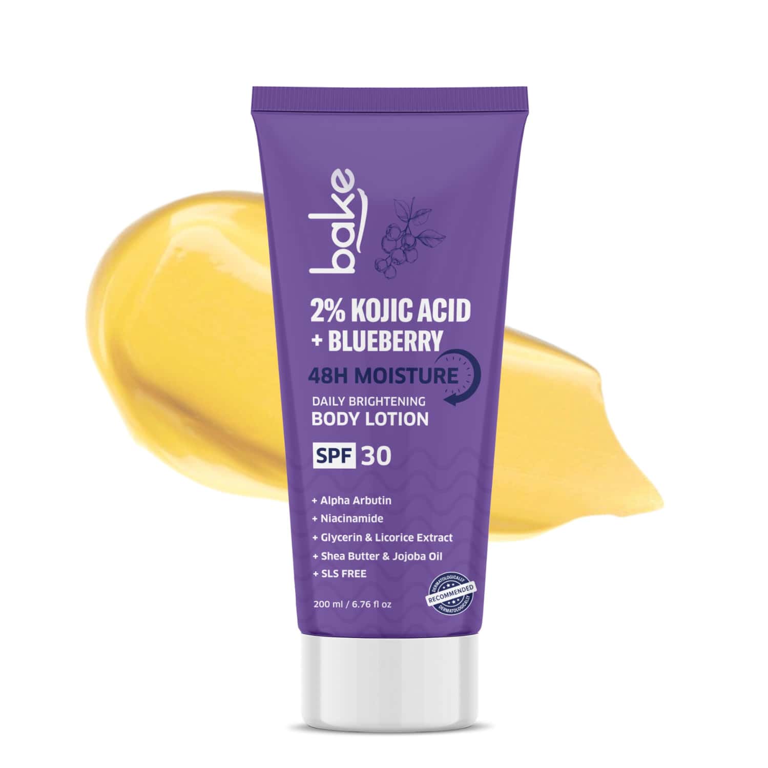 Bake 2% Kojic Brightening Body Lotion With Niacinamide & Spf 30 For Pigmentation (200ml)