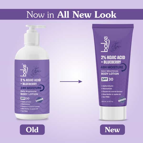 Bake 2% Kojic Brightening Body Lotion With Niacinamide & Spf 30 For Pigmentation (200Ml)