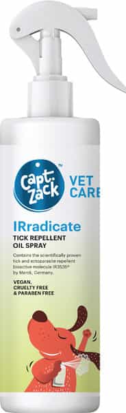 Captain Zack Vet Care - Irradicate Tick Repellent Oil Spray For Dogs 250 Ml