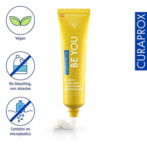 Curaprox Gentle Everyday Whitening Toothpaste (Grapefruit) 60Ml X Pack Of 3 Toothpaste