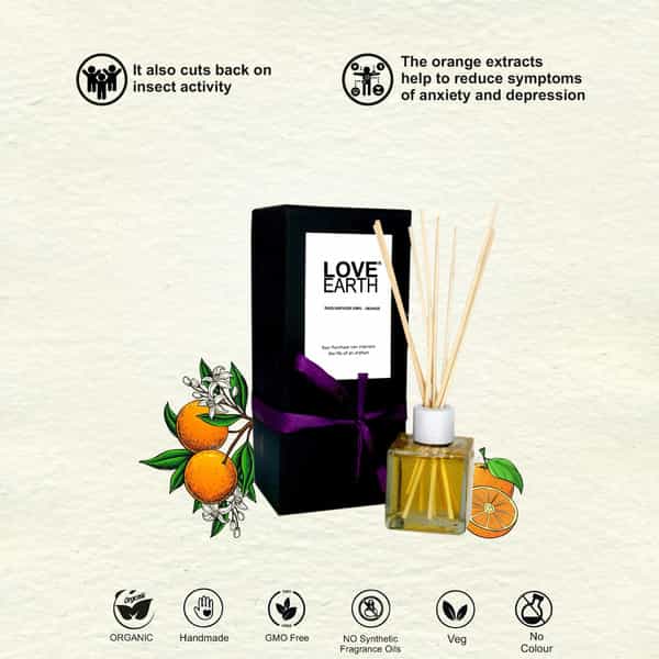 Love Earth Reed Diffuser- Orange - 30Ml