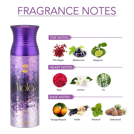 Ajmal Wisal Dhahab & Viola Deodorant Spray Gift For Men & Women (200 Ml Pack Of 2)