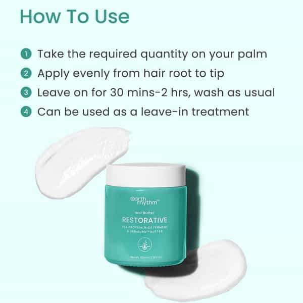 Earth Rhythm Restorative Hair Butter - Pea Protein Murumuru & Rice Ferment - 100 Ml
