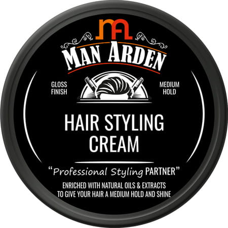 Man Arden Hair Styling Cream Professional Styling For Gloss Finish Medium Hold Easy Wash Off 50gm