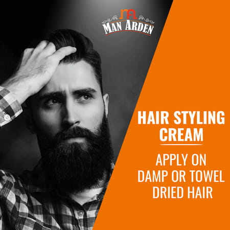 Man Arden Hair Styling Cream Professional Styling For Gloss Finish Medium Hold Easy Wash Off 50gm