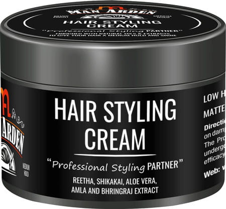Man Arden Hair Styling Cream Professional Styling For Gloss Finish Medium Hold Easy Wash Off 50gm