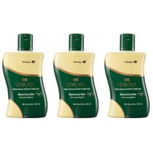 Venusia Moisturizing Lotion For Normal Skin With Natural Aloe Vera 100 Ml X Pack Of 3 (300 Ml)