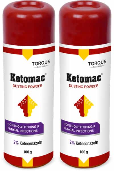 Ketomac Anti Fungal Anti-Itching Dusting Powder 100 Gm (Pack Of 2)