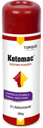 Ketomac Anti Fungal Anti-Itching Dusting Powder 100 Gm (Pack Of 2)