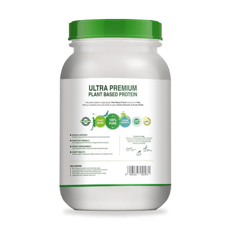 Pure Nutrition Pea Protein Isolate Powder | 100% Pure Plant-Based Protein | 25.5g Protein | 1kg