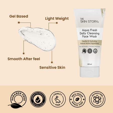 The Skin Story Aqua Fresh Daily Cleansing Facewash | 100Ml
