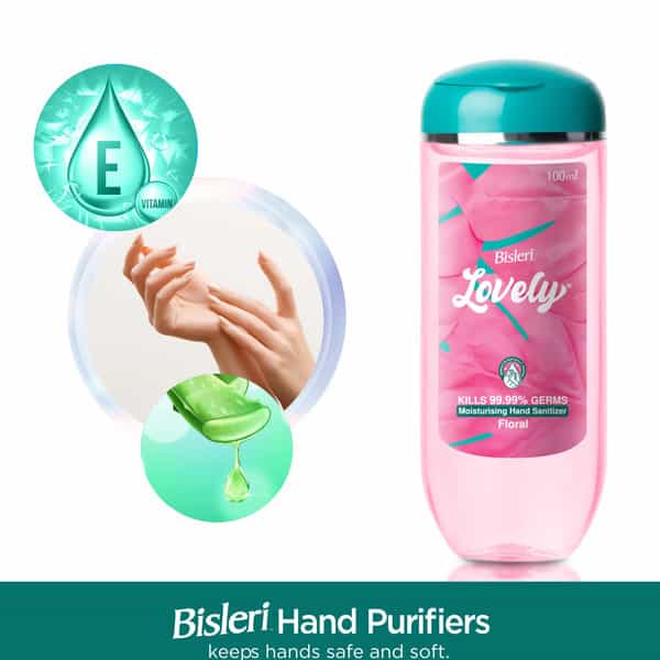 Bisleri Lovely Hand Sanitizer Gel - 100 Ml