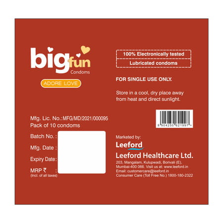 Bigfun Caramel Butter Scotch-10 Pc Condom