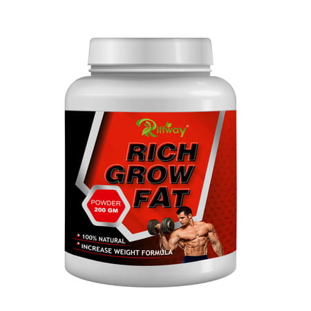 Riffway Rich Grow Fat Weight Gain Powder | Lead Improved Self-Confidence (1x200gm)