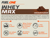 Fuelone Whey Max Protein Blend | Chocolate | 1Kg (2.2Lbs) | 27G Protein Per Scoop