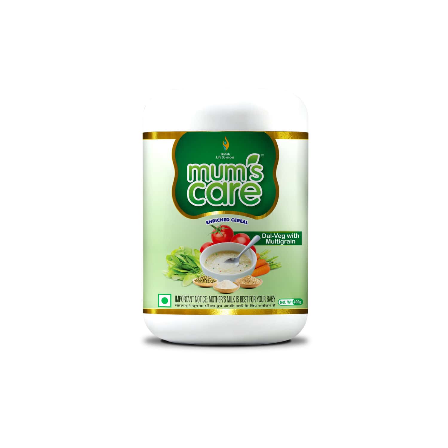 Mums Care | Dal Veg With Multigrain | 6th Month Onwards | Powder | Box | 300 Gm
